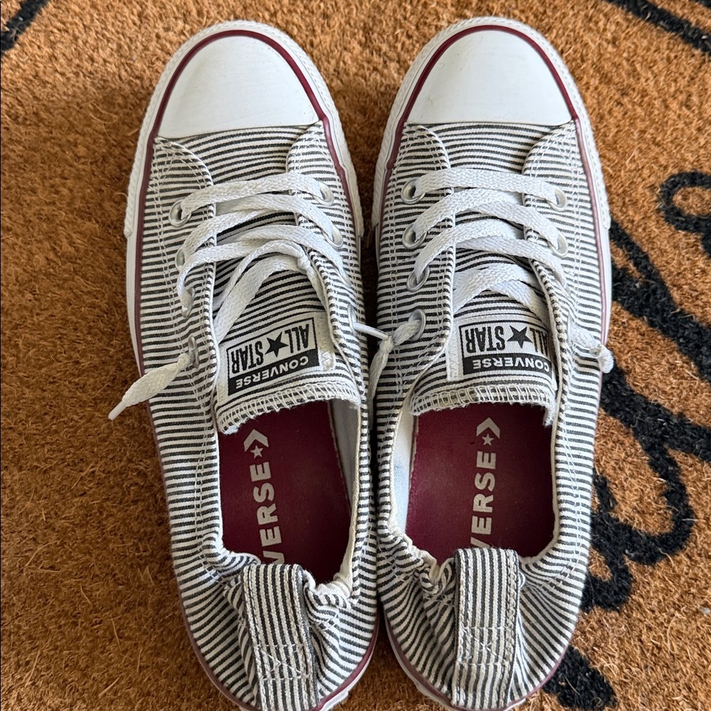Converse Pinstripe Shoreline Slip Ons - Picture 6 of 8